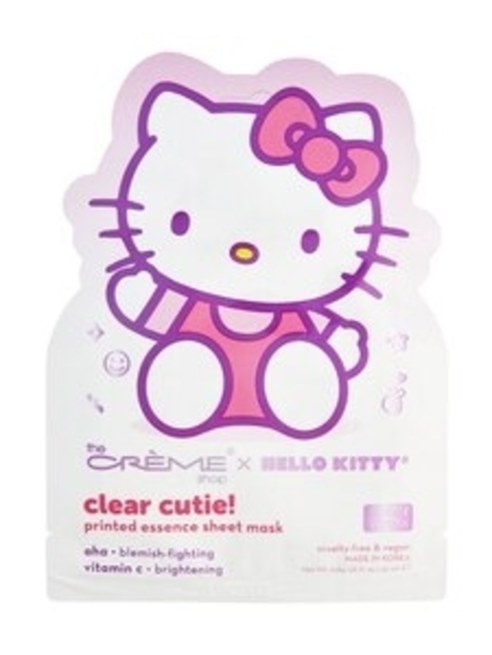 Hello Kitty x The Crème Shop Clear Cutie Printed Sheet Mask
